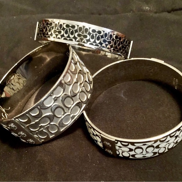 COACH Lot Of Three Patterned Bangles/Bracelets